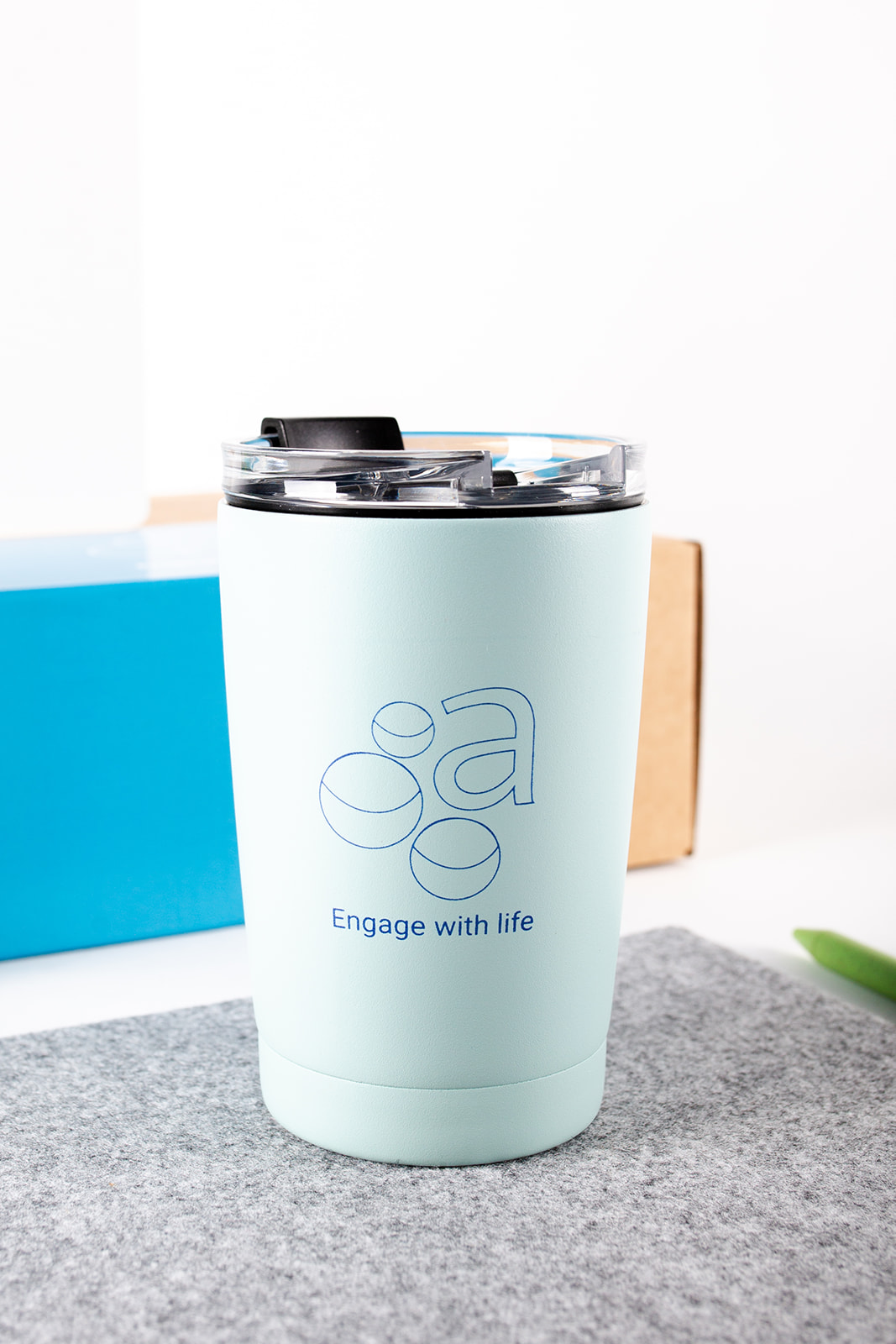 Vaso isotermico personalizado con logo de empresa