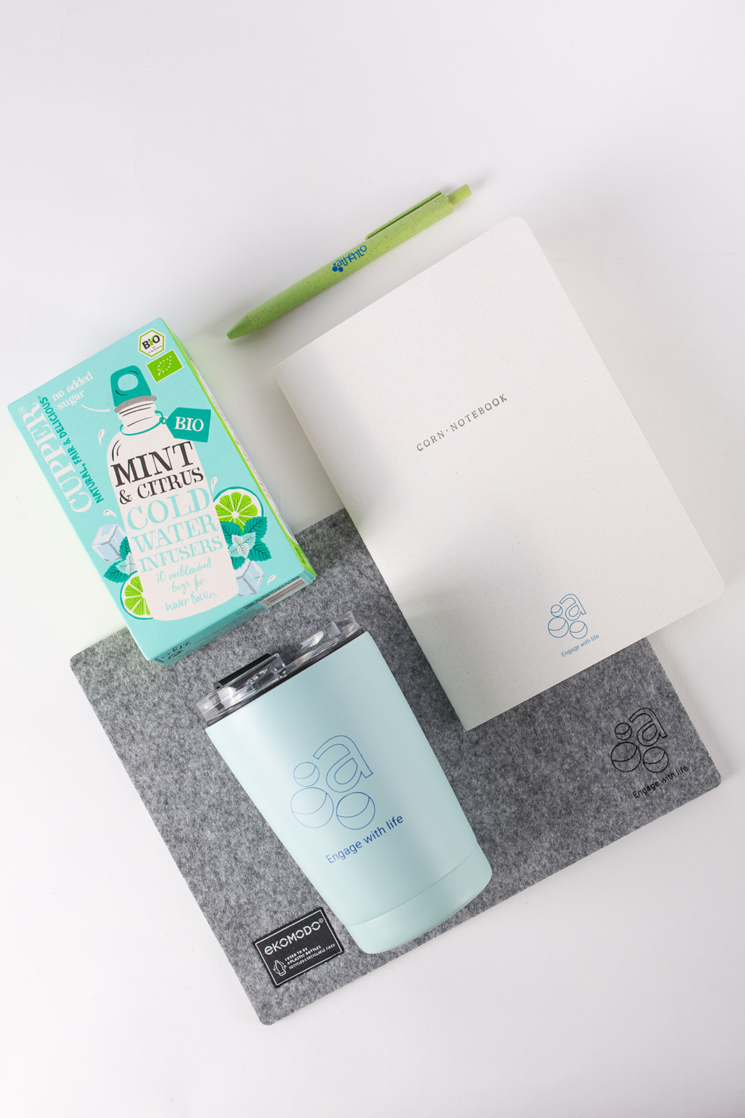 Pack de bienvenida sostenible para empleados